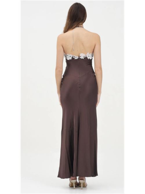 Abito lungo in raso di viscosa stretch Patrizia Pepe PATRIZIA PEPE | 2A2901-A586-B825